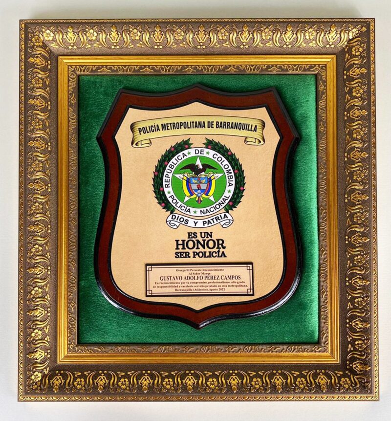 Escudo Excelencia Incluye estuche