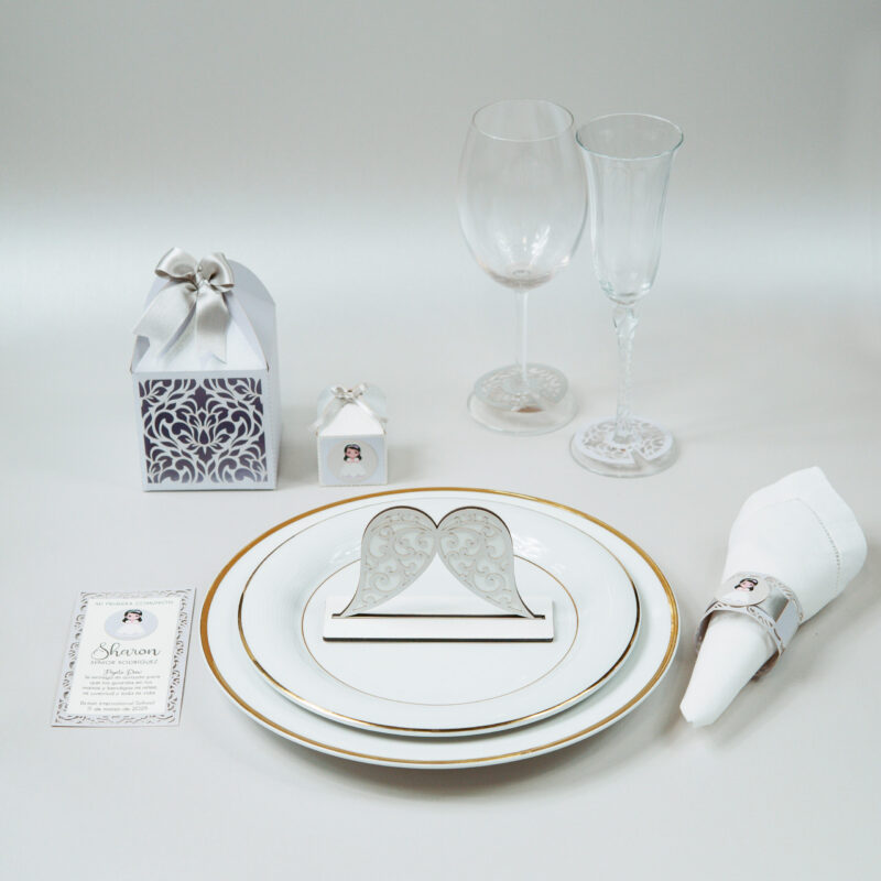 Set Lila con plateado
