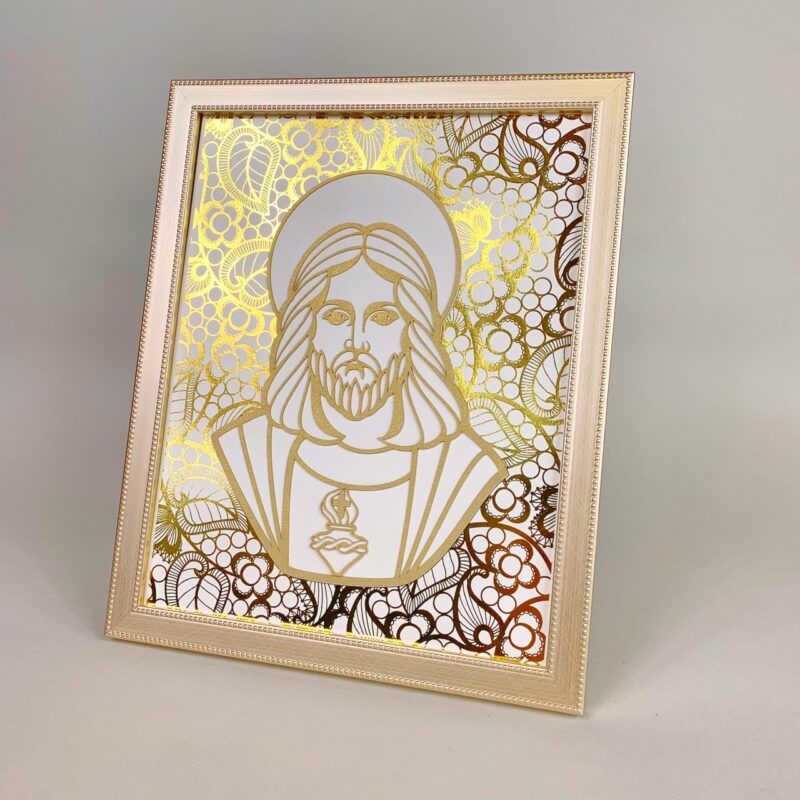 Rostro de Cristo en Laser