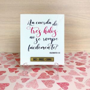 Eclesiastés 4:12 Retablo personalizado