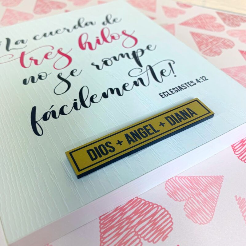 Eclesiastés 4:12 Retablo personalizado - Imagen 2