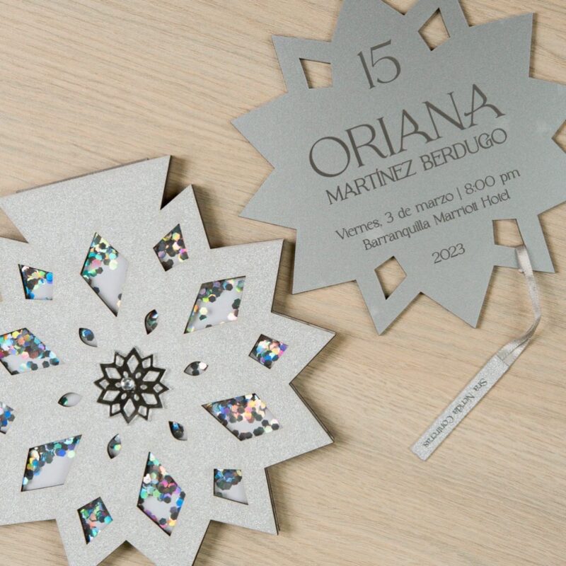Tarjeta Copo de Nieve - Imagen 2