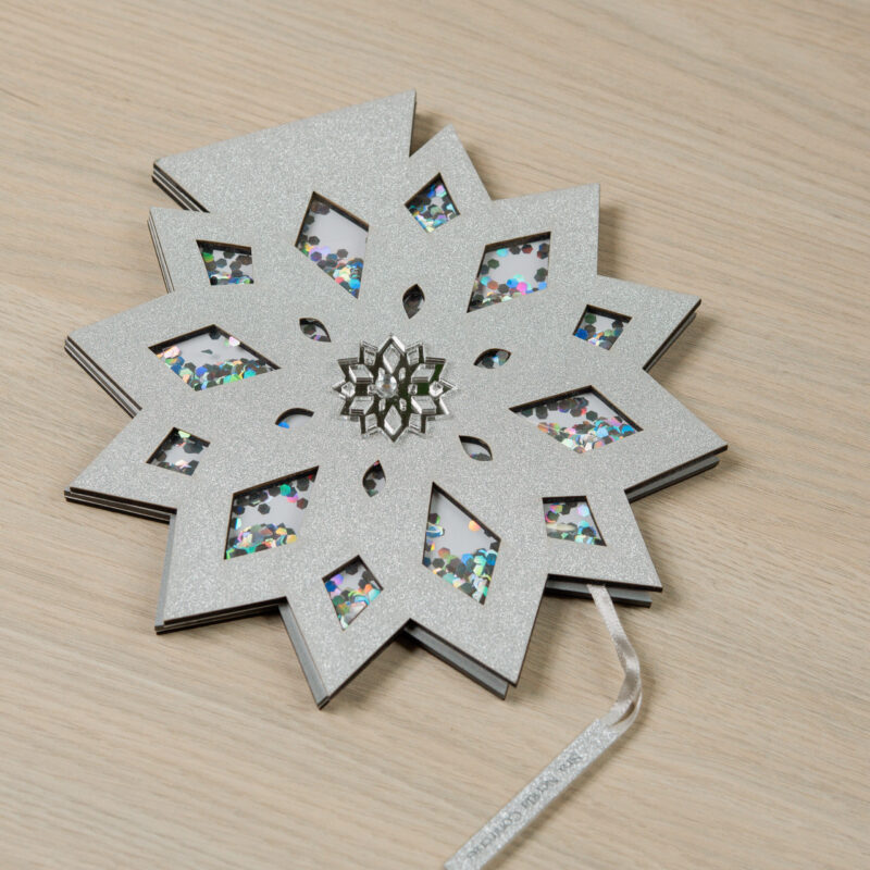 Tarjeta Copo de Nieve