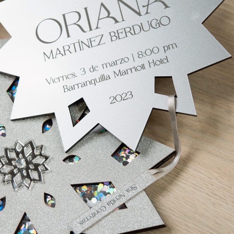 Tarjeta Copo de Nieve - Imagen 3